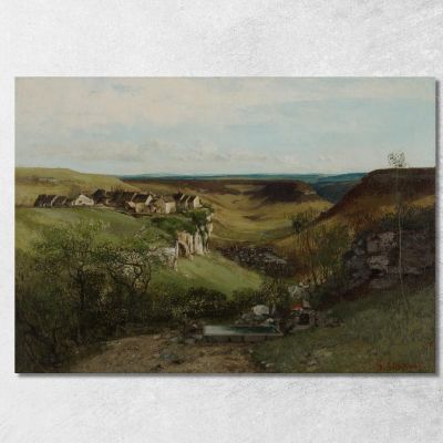 Ornans Castle Gustave Courbet cg56 canvas print 