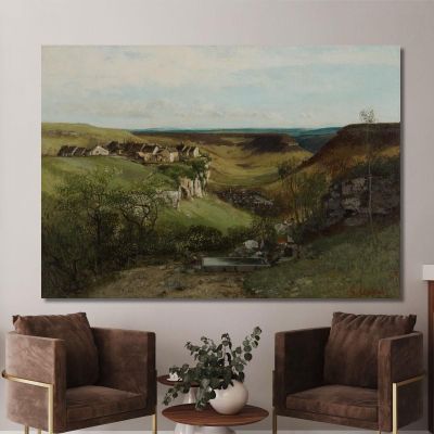 Ornans Castle Gustave Courbet cg56 canvas print 