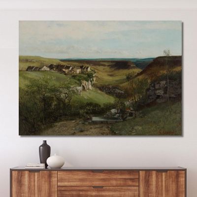 Ornans Castle Gustave Courbet cg56 canvas print 