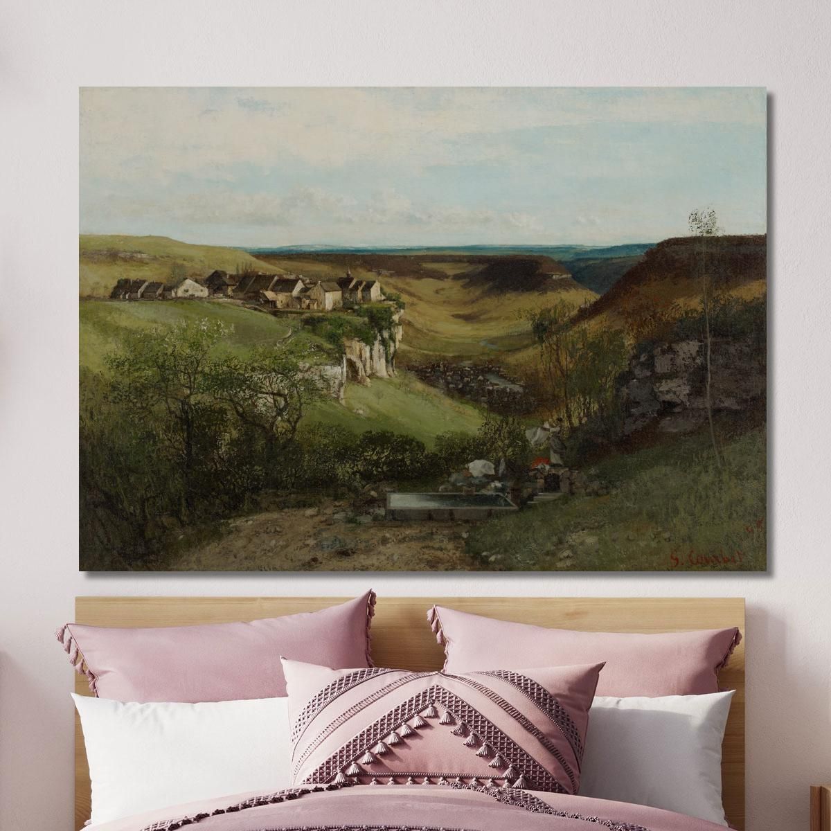 Ornans Castle Gustave Courbet cg56 canvas print 