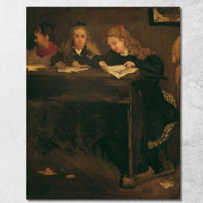 Three Schoolgirls Gustave Courbet cg65 canvas print 