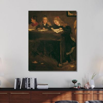 Three Schoolgirls Gustave Courbet cg65 canvas print 