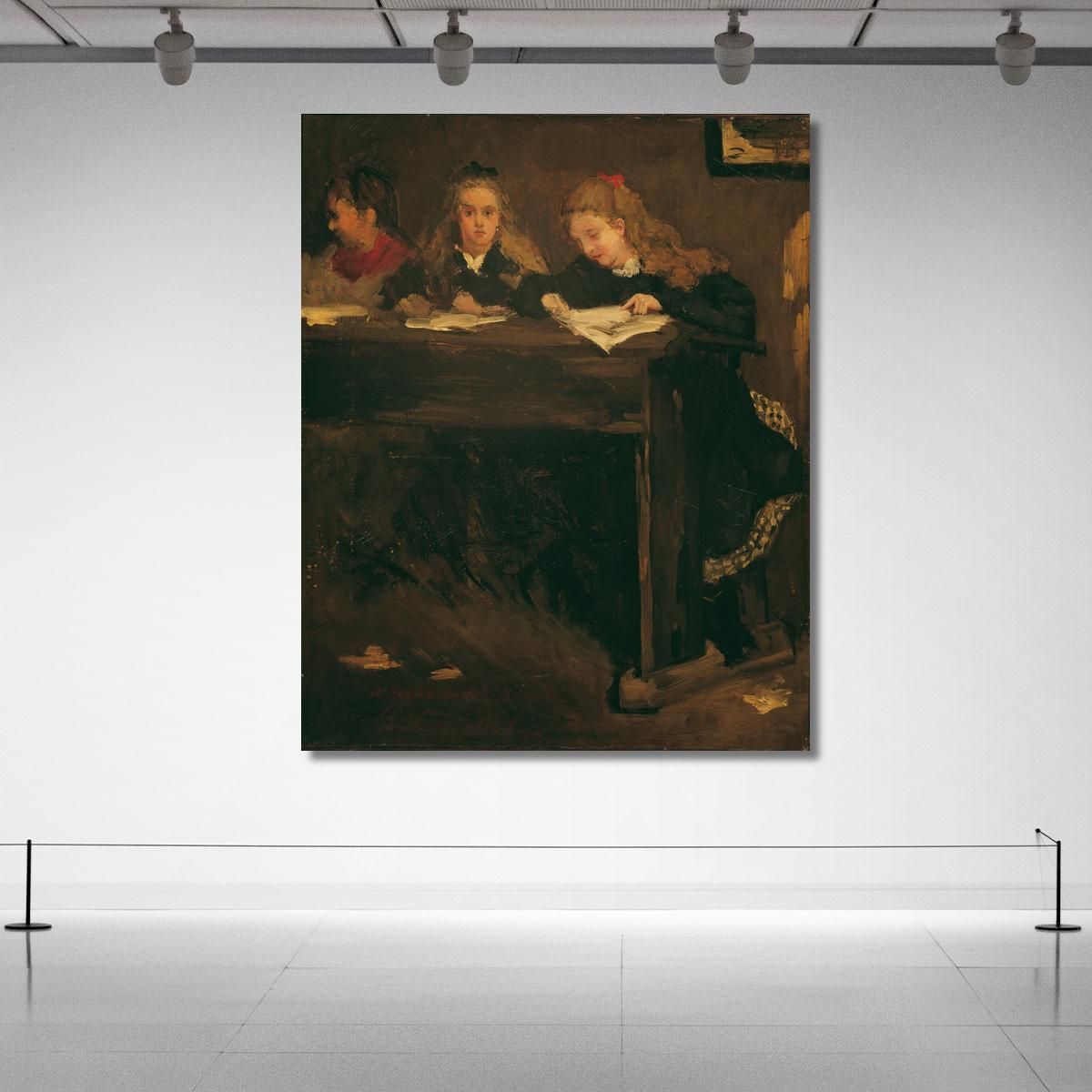 Three Schoolgirls Gustave Courbet cg65 canvas print 