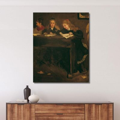 Three Schoolgirls Gustave Courbet cg65 canvas print 