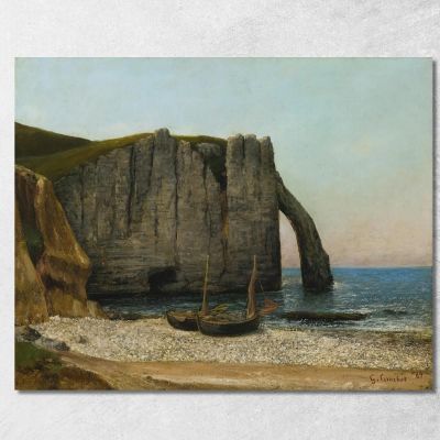 Cliffs Of Étretat Gustave Courbet cg68 canvas print 