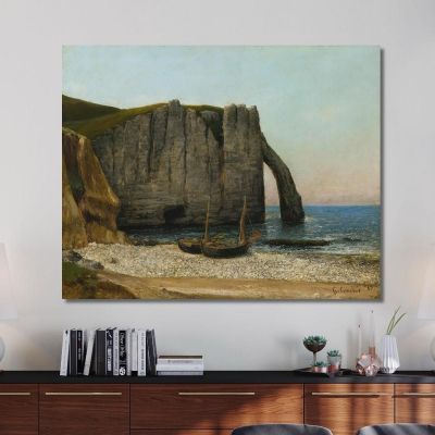 Cliffs Of Étretat Gustave Courbet cg68 canvas print 