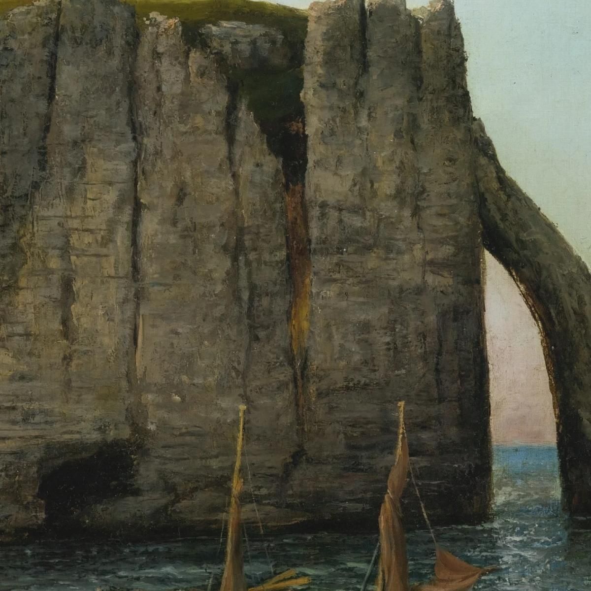 Cliffs Of Étretat Gustave Courbet cg68 canvas print