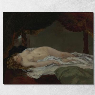 Sleeping Woman Gustave Courbet cg71 canvas print 