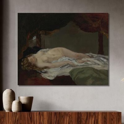 Sleeping Woman Gustave Courbet cg71 canvas print 