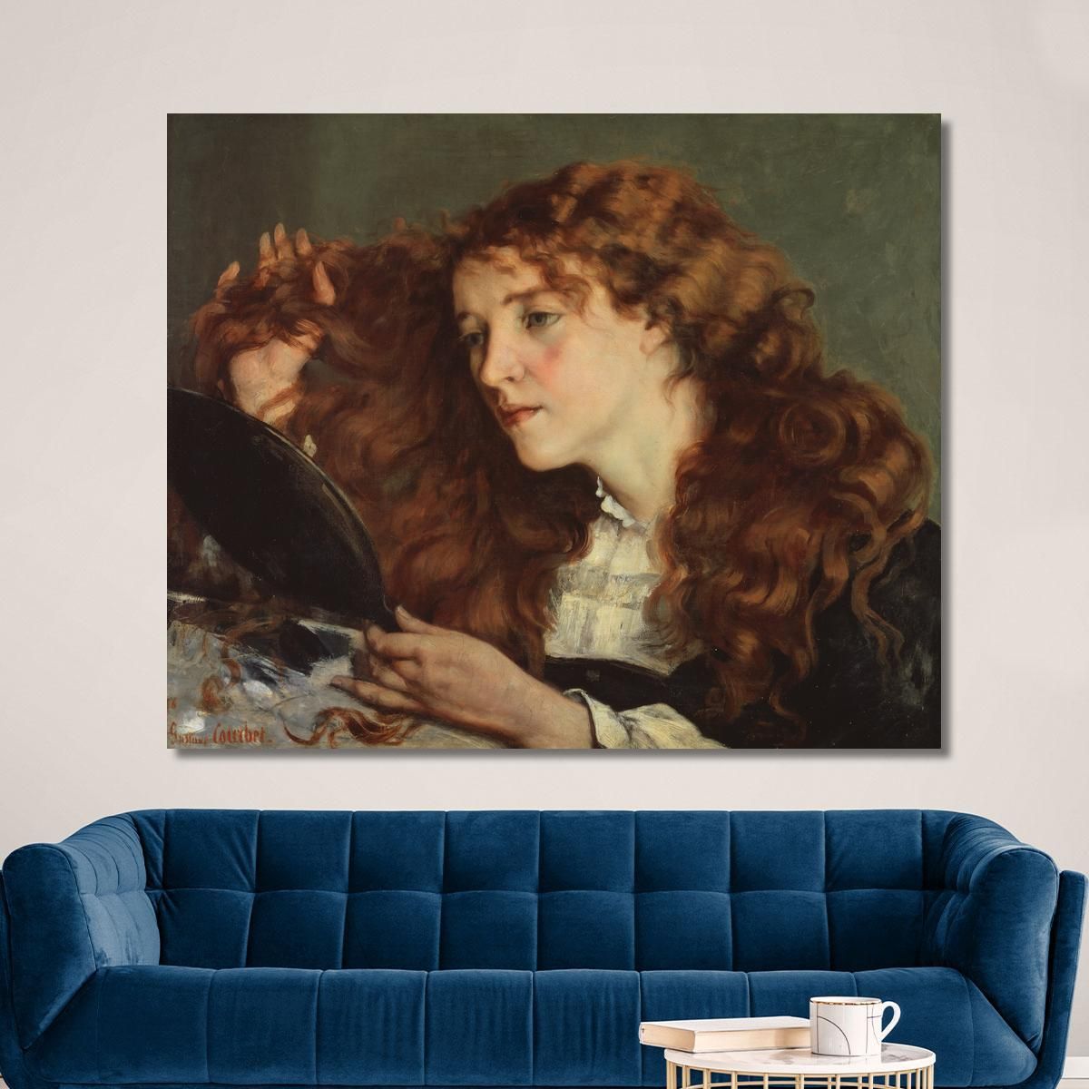 Jo The Beautiful Irish Girl Gustave Courbet cg80 canvas print 