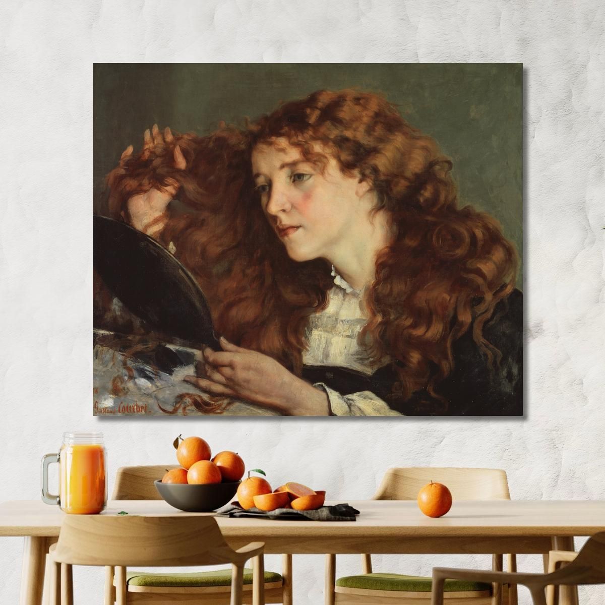 Jo The Beautiful Irish Girl Gustave Courbet cg80 canvas print 