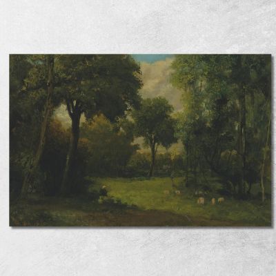 The Meadow Gustave Courbet cg84 canvas print 