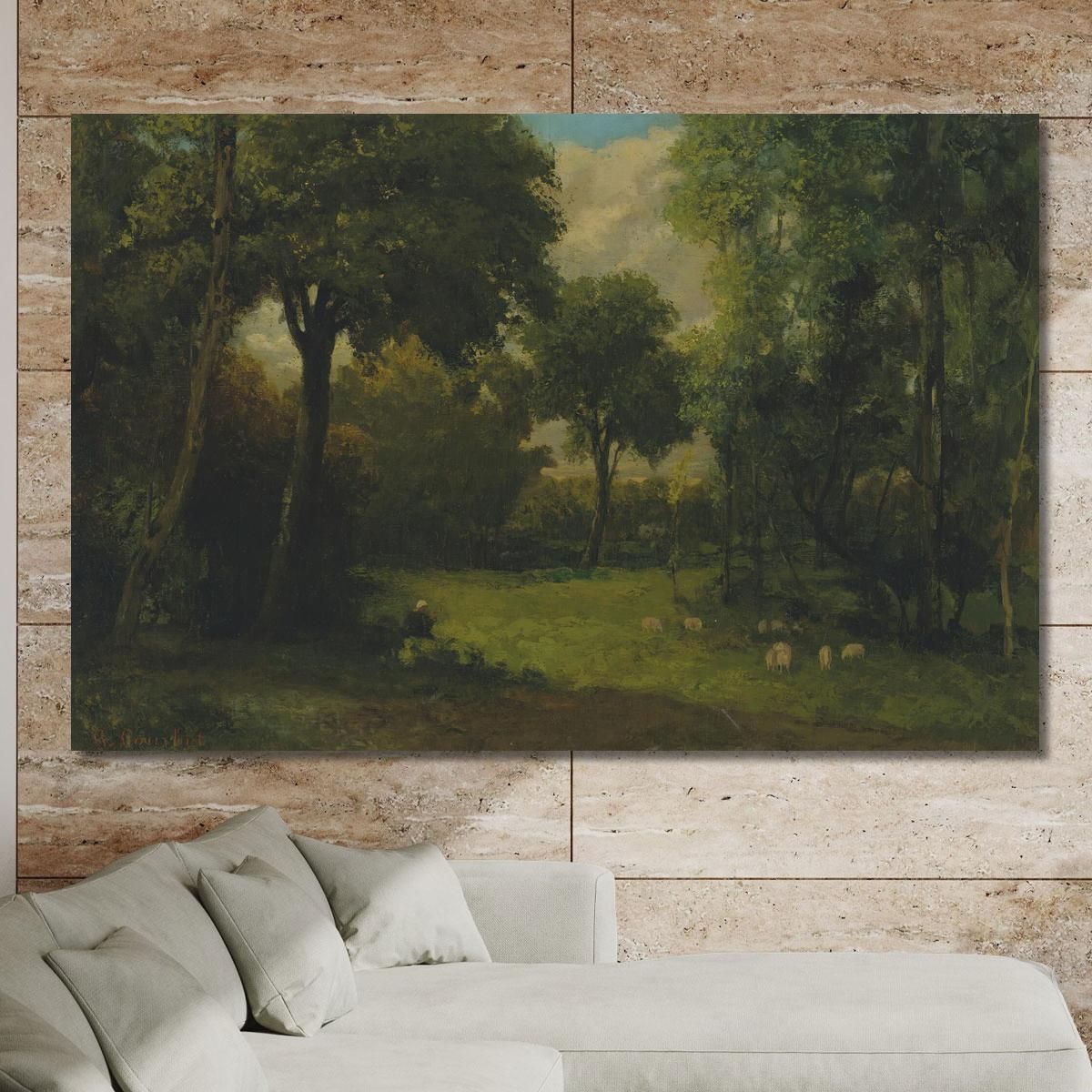 The Meadow Gustave Courbet cg84 canvas print 