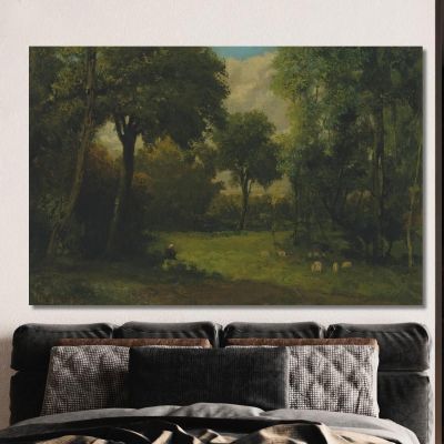 The Meadow Gustave Courbet cg84 canvas print 