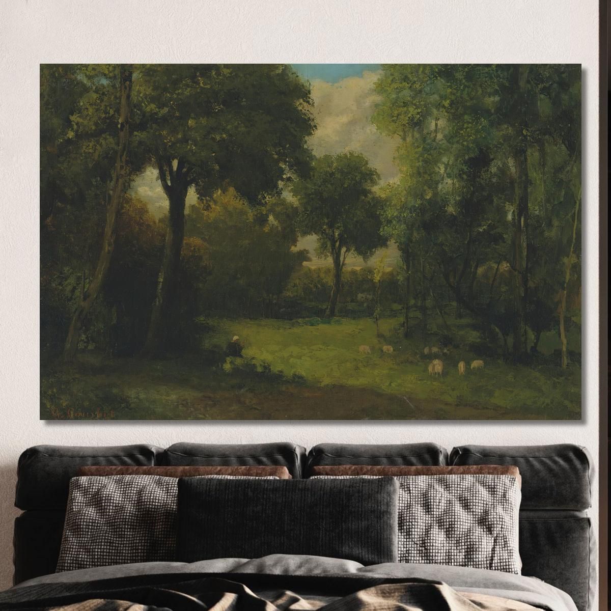 The Meadow Gustave Courbet cg84 canvas print 