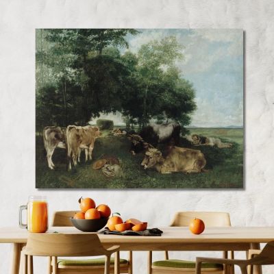 Napping During Hay Season Gustave Courbet cg87 canvas print 