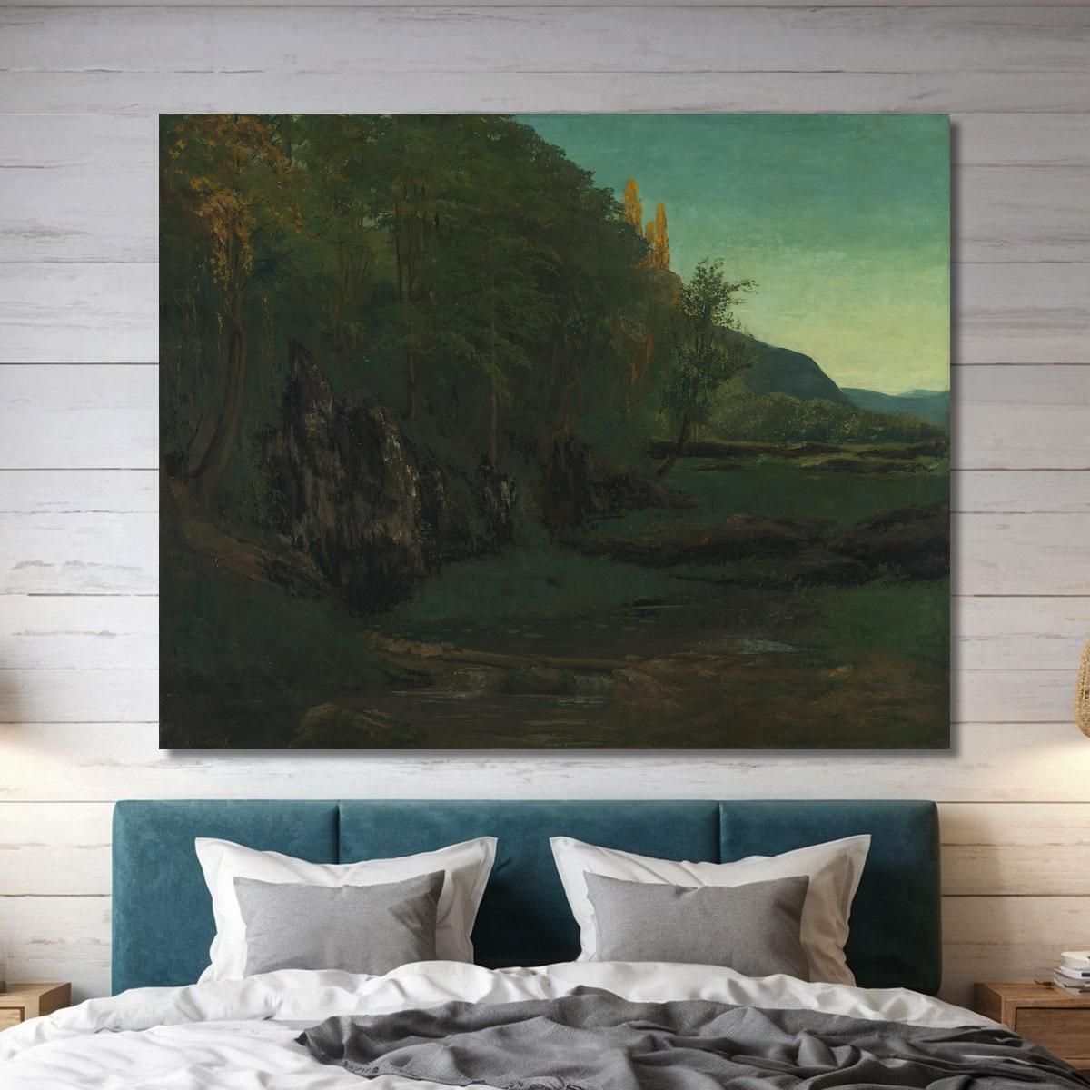 Landscape From Jura Gustave Courbet cg91 canvas print 