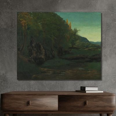 Landscape From Jura Gustave Courbet cg91 canvas print 