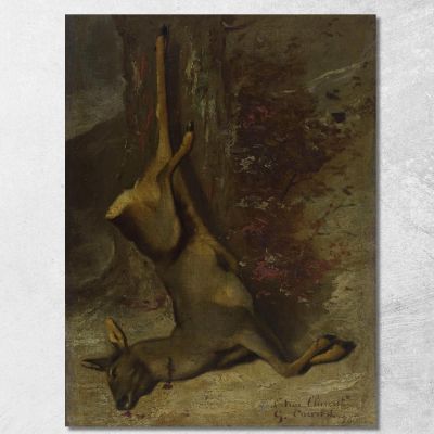 The Roe Deer Gustave Courbet cg97 canvas print 