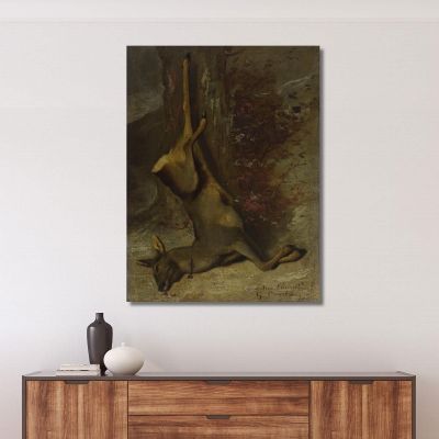 The Roe Deer Gustave Courbet cg97 canvas print 