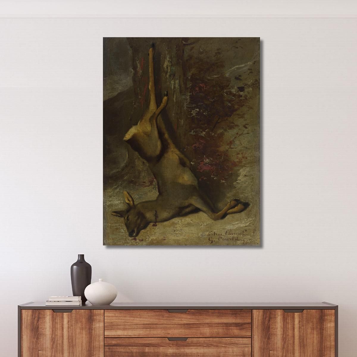 The Roe Deer Gustave Courbet cg97 canvas print 