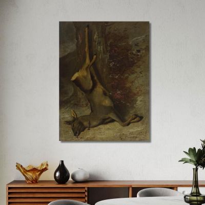 The Roe Deer Gustave Courbet cg97 canvas print 