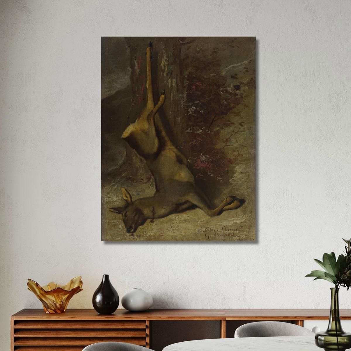 The Roe Deer Gustave Courbet cg97 canvas print 