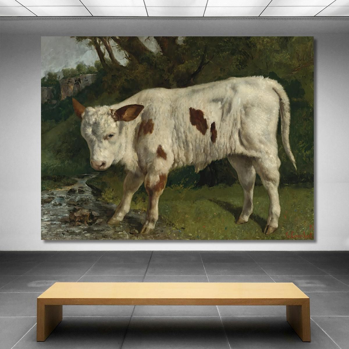 The White Veal Gustave Courbet cg102 canvas print 