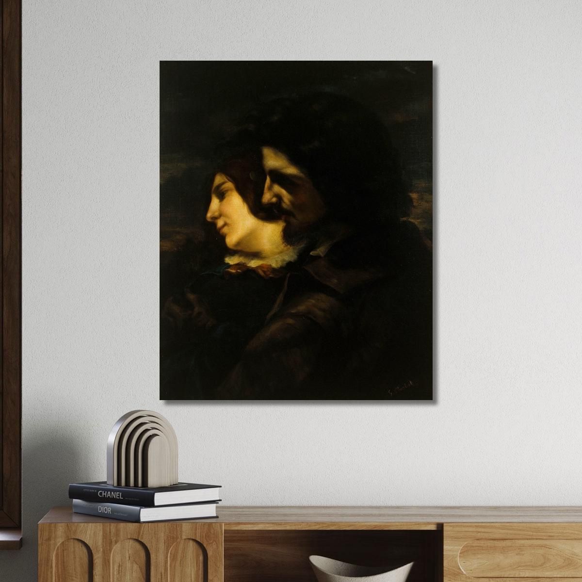 Lovers In The Countryside Gustave Courbet cg103 canvas print 