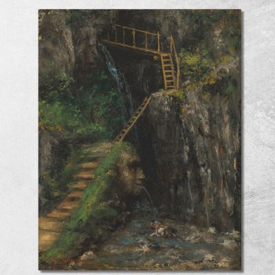 The Saillon Gorges Gustave Courbet cg108 canvas print 