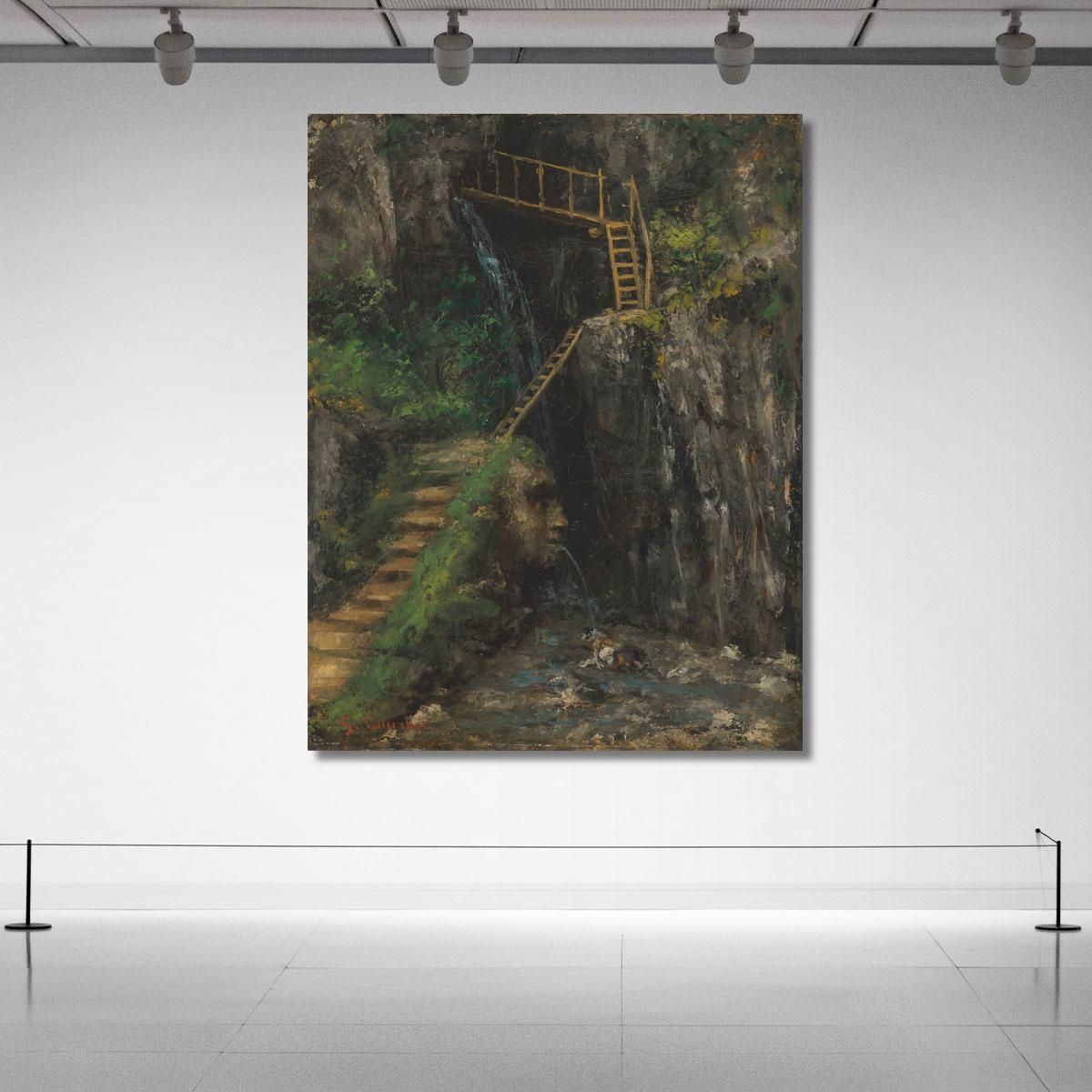 The Saillon Gorges Gustave Courbet cg108 canvas print 