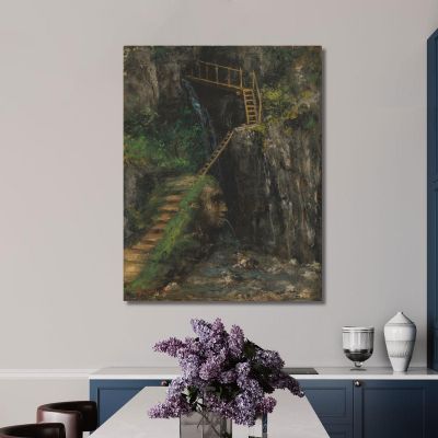 The Saillon Gorges Gustave Courbet cg108 canvas print 