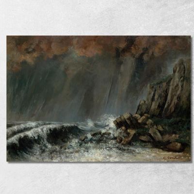 Marine The Waterspout Gustave Courbet cg116 canvas print 