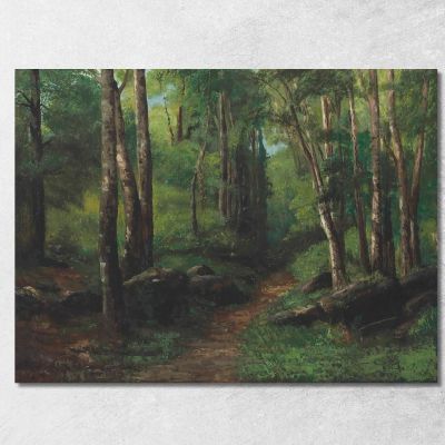 Path Through The Forest Gustave Courbet cg124 canvas print 