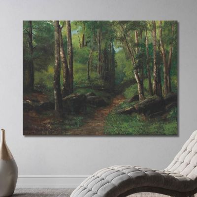 Path Through The Forest Gustave Courbet cg124 canvas print 