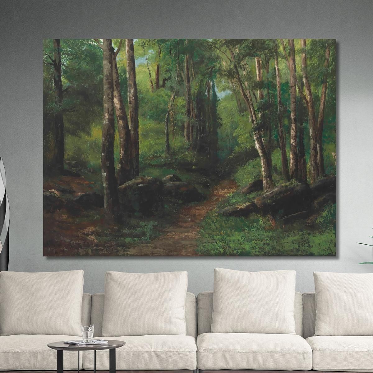Path Through The Forest Gustave Courbet cg124 canvas print 