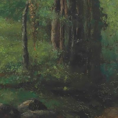 Path Through The Forest Gustave Courbet cg124 canvas print