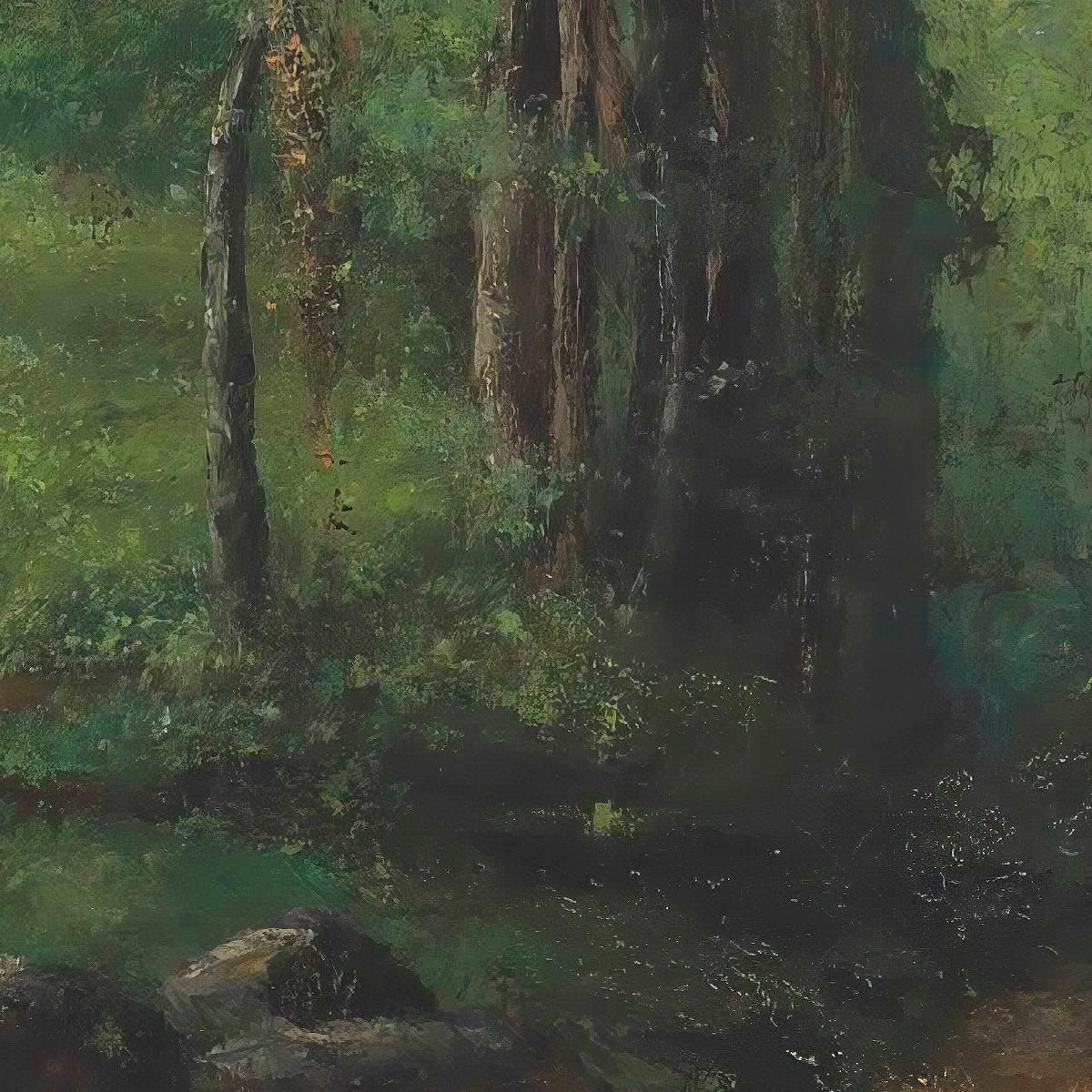 Path Through The Forest Gustave Courbet cg124 canvas print