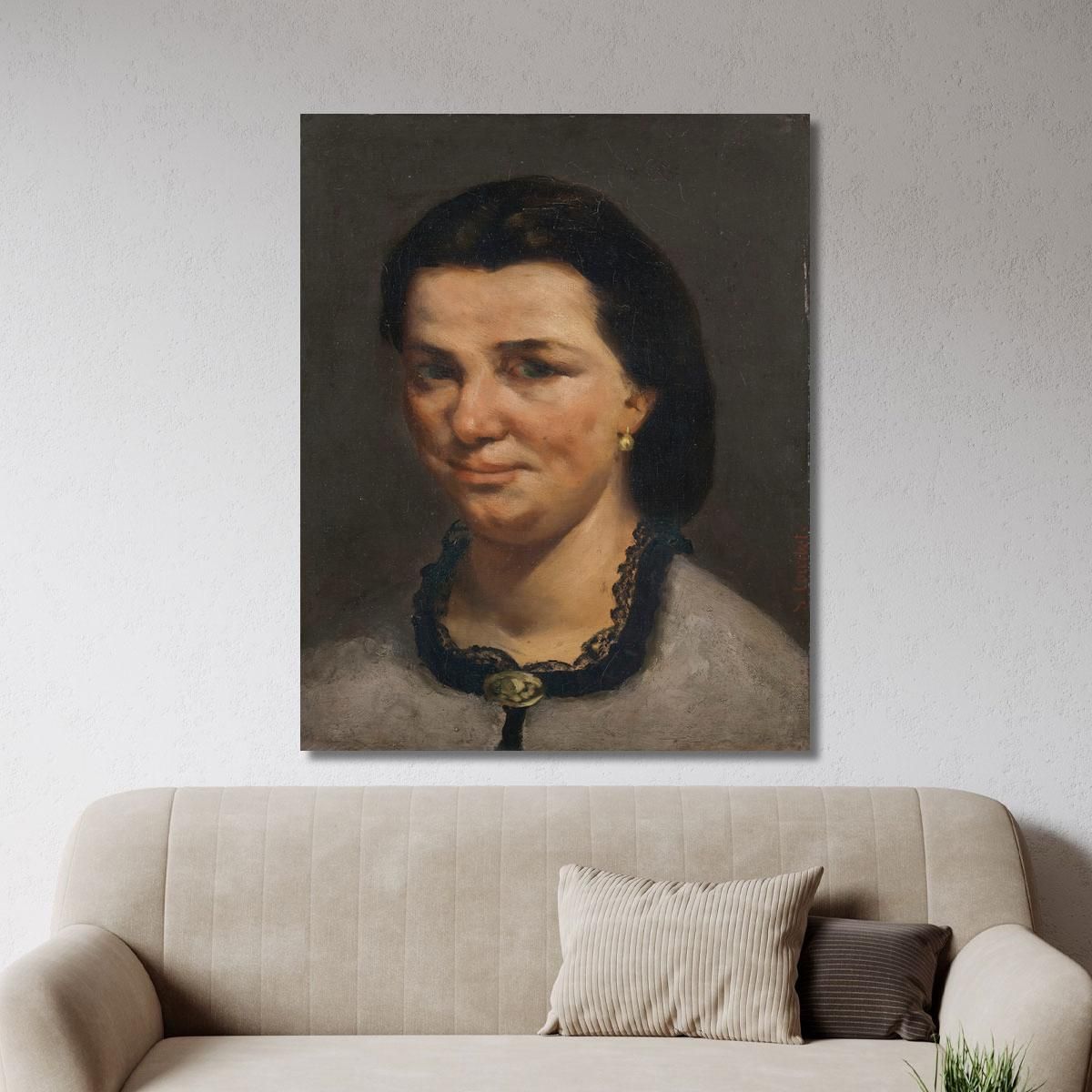 Portrait Of A Woman 2 Gustave Courbet cg131 canvas print 