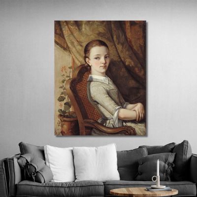 Portrait Of Juliette Courbet Gustave Courbet cg134 canvas print 