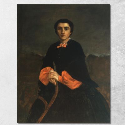 Portrait Of A Woman Juliette Courbet Gustave Courbet cg139 canvas print 