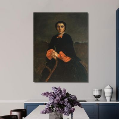 Portrait Of A Woman Juliette Courbet Gustave Courbet cg139 canvas print 