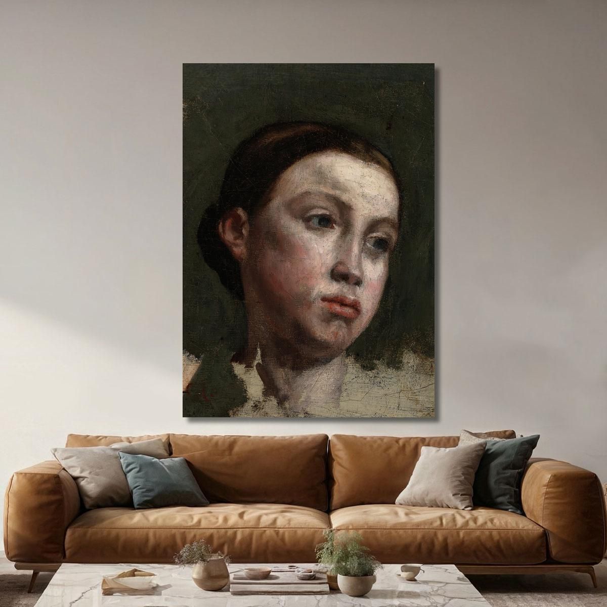 Portrait Of A Young Woman Gustave Courbet cg140 canvas print 