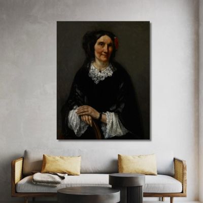 Portrait Of Anika Psalmon Mrs. Robin Gustave Courbet cg141 canvas print 