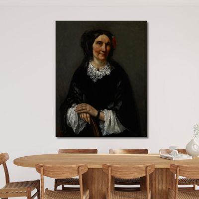 Portrait Of Anika Psalmon Mrs. Robin Gustave Courbet cg141 canvas print 