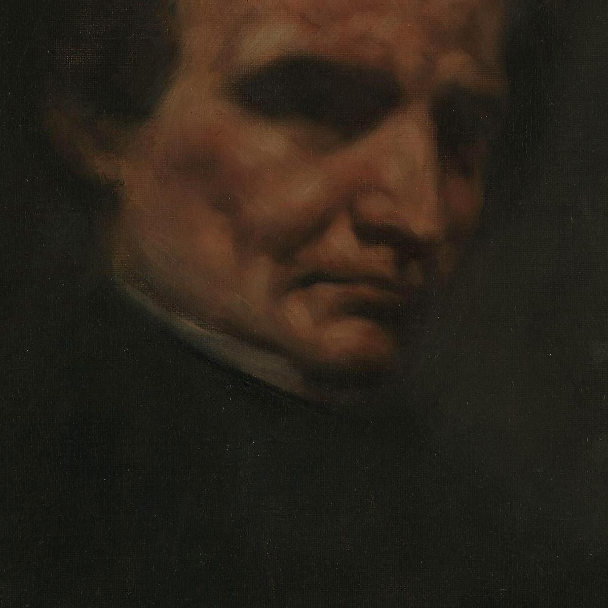 Portrait Of The Composer Hector Berlioz Gustave Courbet cg143 canvas print