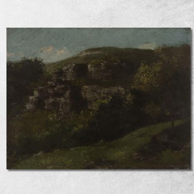 Rocks In Ornans Gustave Courbet cg146 canvas print 