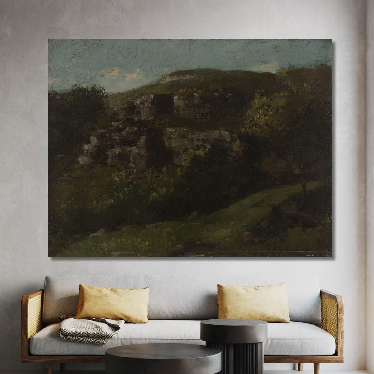 Rocks In Ornans Gustave Courbet cg146 canvas print 