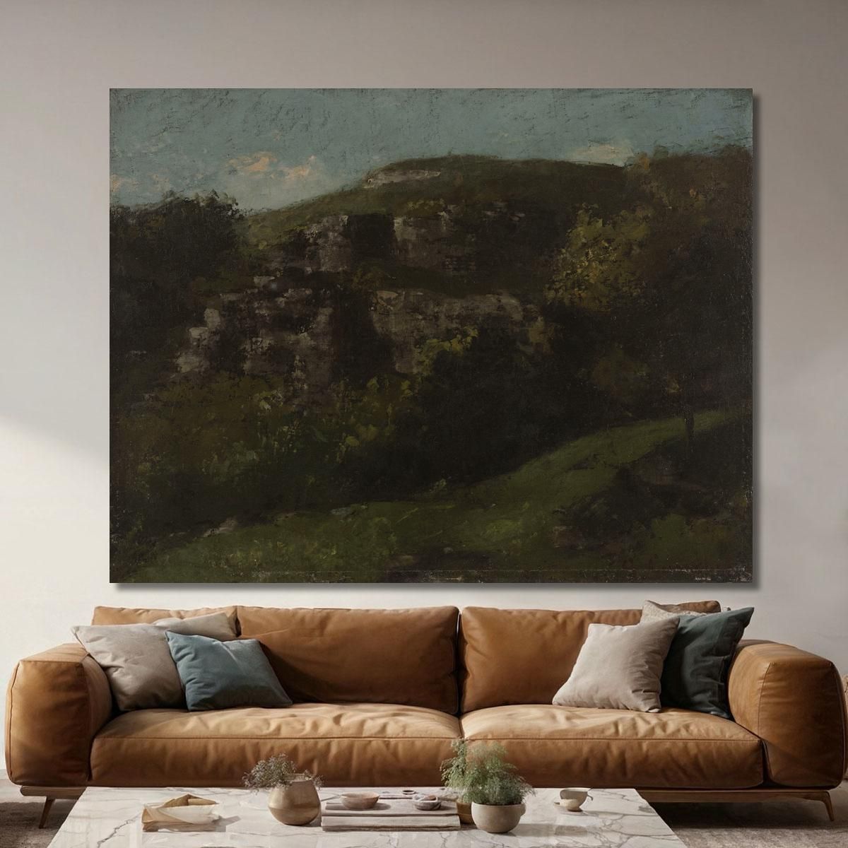 Rocks In Ornans Gustave Courbet cg146 canvas print 