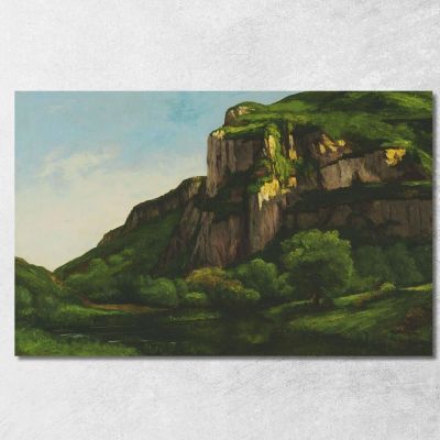 Rocks At Mouthier Gustave Courbet cg148 canvas print 